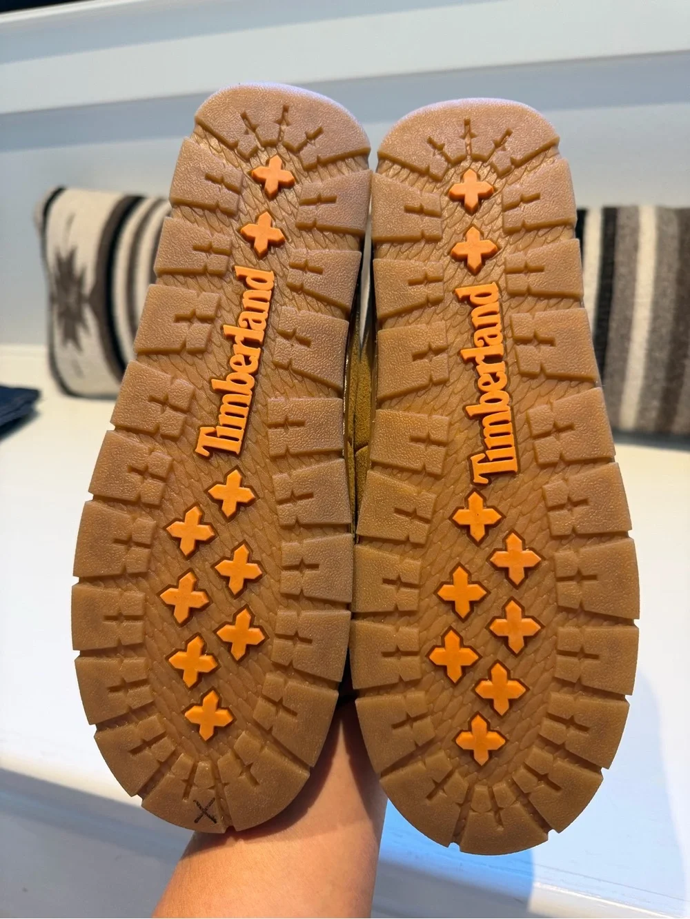 Timberland Suede Moccasin Slippers - Tan